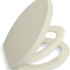 Bathroom * | Shop Bath Royale Br631B-02 , Elongated Toilet Seat With Built-In Child Seat For Potty Training, Slow Close, Fits All Elongated Toilets Including Kohler, Toto And American Standard Almond/Bone