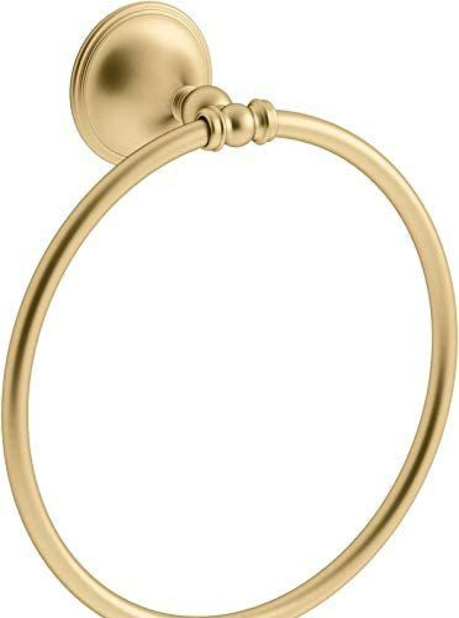 Bathroom * | New Kohler K-26526-2Mb Decorative Towel Ring, Vibrant Brushed Moderne Brass