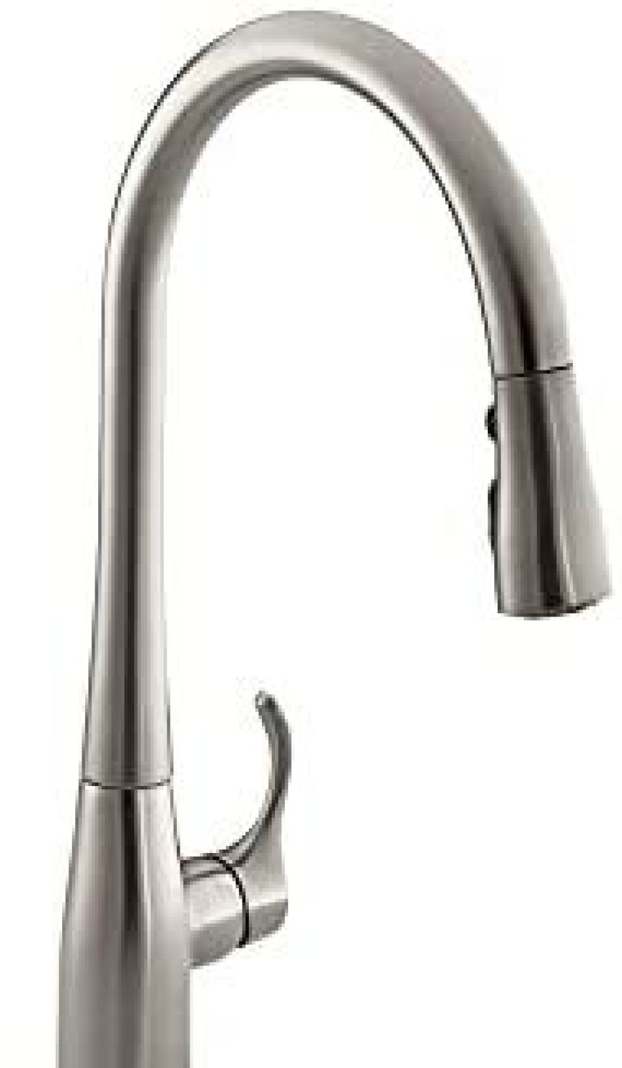 Home Accessories * | Discount Kohler 596-Vs Simplice, 3-Spray, Kitchen Sink Faucet With Pull Down Sprayer, High Arch, Vibrant Stainless