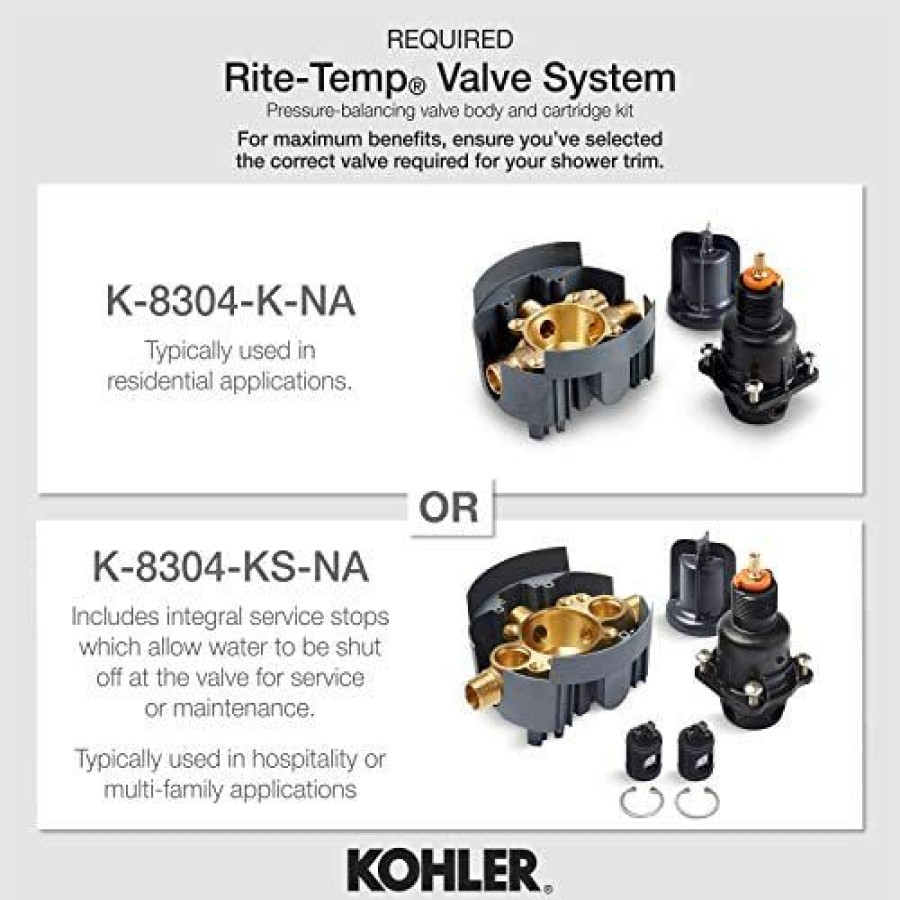 Home Accessories * | Store Kohler Pitch R/T Sequential Valve Trim