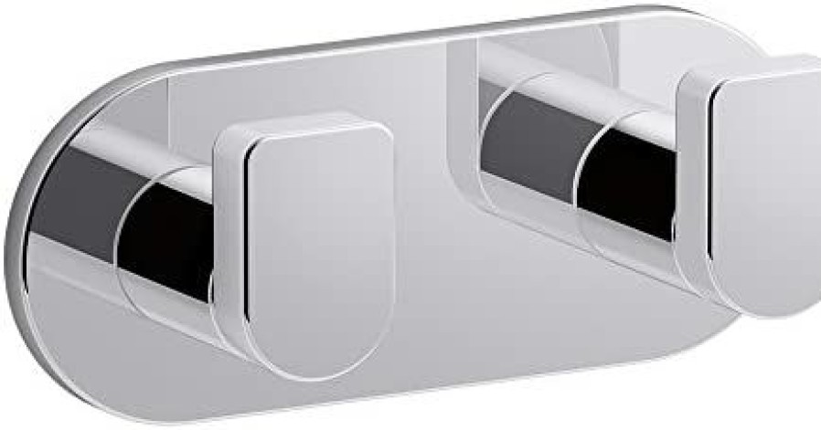 Bathroom * | Store Kohler K-73146-Cp Composed Double Robe Hook, Polished Chrome