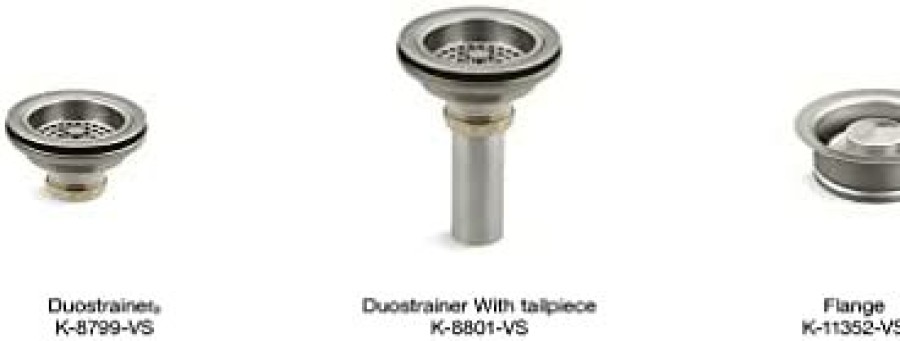 Home Accessories * | Store Kohler K-8799-Vs Duostrainer Sink Strainer, 1.5, Vibrant Stainless