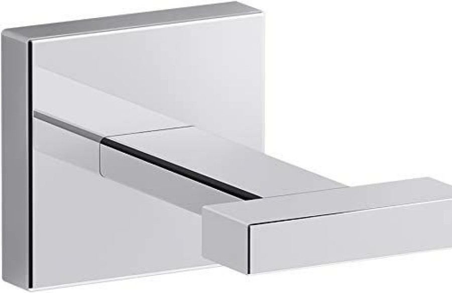 Bathroom * | New Kohler K-23290-Cp Square Robe Hooks, Polished Chrome