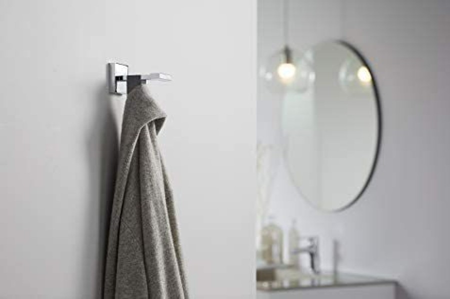 Bathroom * | New Kohler K-23290-Cp Square Robe Hooks, Polished Chrome