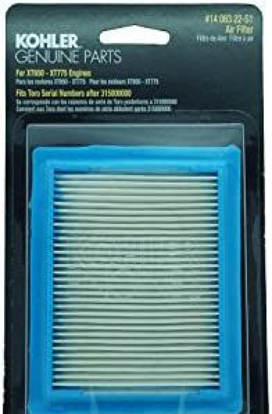 Home Accessories * | Store Kohler 490-200-K058 Air Filter Engine Parts