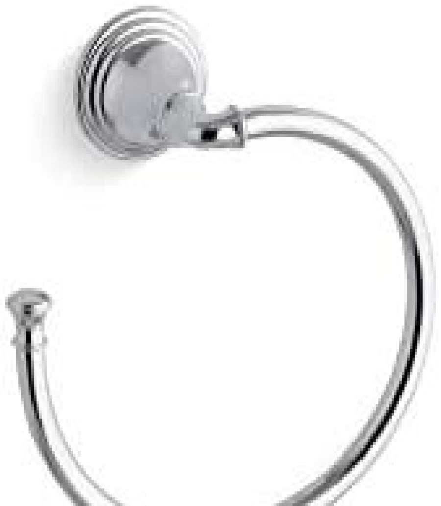 Bathroom * | New Kohler Devonshire Bathroom Towel Ring Hand Towel Holder, , K-10557-Cp Polished Chrome