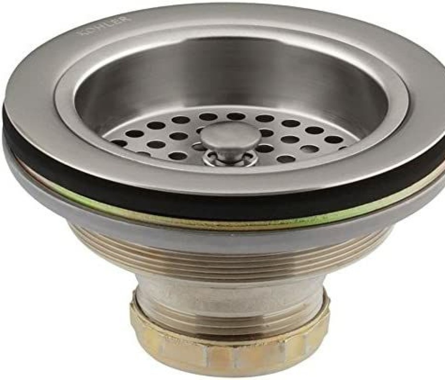 Home Accessories * | Store Kohler K-R8799-C-Vs Duostrainer 4-1/2 In. Sink Strainer In Vibrant Stainless