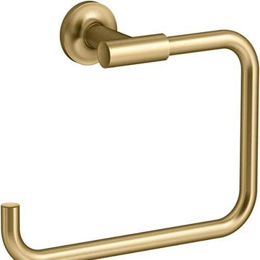 Bathroom * | New Kohler K-14441-2Mb Purist Towel Ring, Vibrant Brushed Moderne Brass