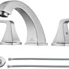 Home Accessories * | Discount Homelody Widespread Bathroom Faucet Faucet For Bathroom Sink 3 Hole Bathroom Sink Faucet With Pop Up Drain And Supply Hose Brushed Nickel