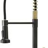 Home Accessories * | Store Gimili Black And Gold Touchless Kitchen Faucet With Pull Down Sprayer, Motion Sensor Smart Hands-Free Activated Single Hole Spring Faucet For Kitchen Sink, Matte Black&Brushed Gold