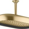 Bathroom * | Shop Kohler 26294-2Mb Statement Oblong 12 Single-Funtion 2.5 Gpm Rainhead, Vibrant Brushed Moderne Brass