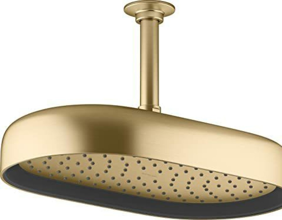 Bathroom * | Shop Kohler 26294-2Mb Statement Oblong 12 Single-Funtion 2.5 Gpm Rainhead, Vibrant Brushed Moderne Brass