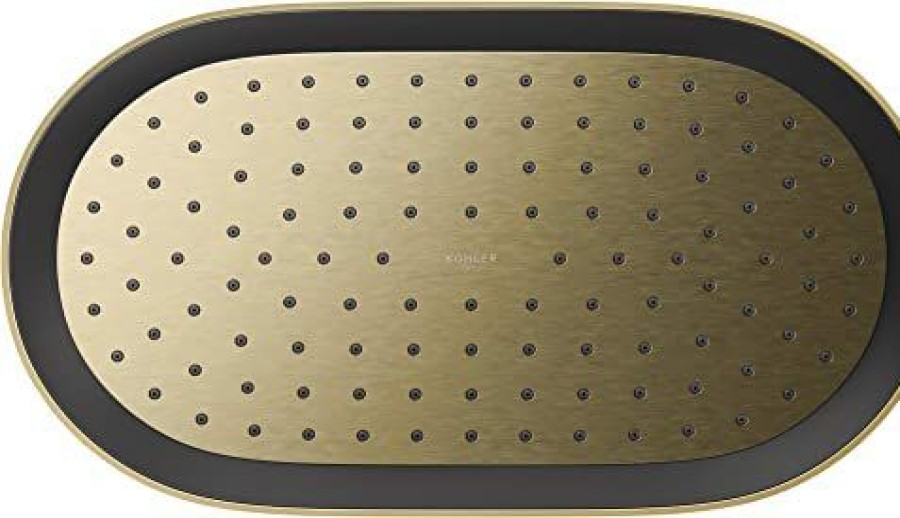 Bathroom * | Shop Kohler 26294-2Mb Statement Oblong 12 Single-Funtion 2.5 Gpm Rainhead, Vibrant Brushed Moderne Brass