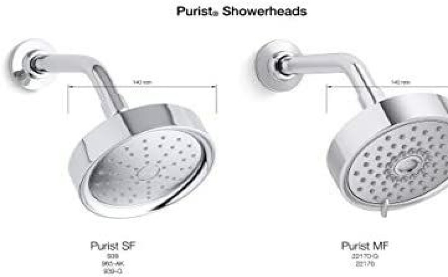 Bathroom * | Discount Kohler 939-G-Cp Purist 1.75 Katalyst Sf Showerhead, Polished Chrome