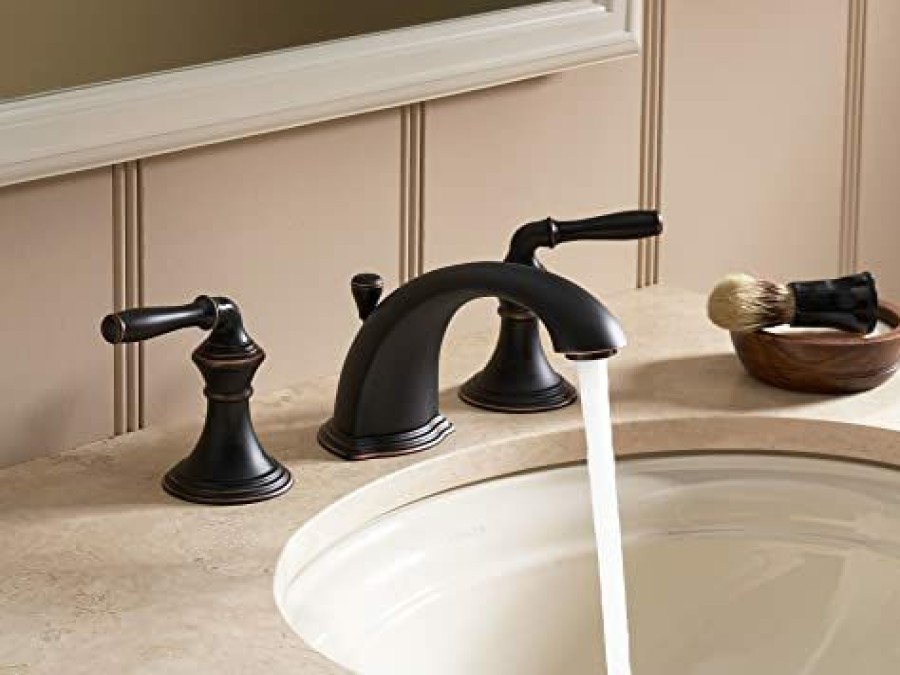 Home Accessories * | Store Kohler 394-4-Pb Bathroom Sink Faucet, Devonshire Collection, Vibrant Polished Brass