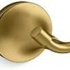 Bathroom * | Store Kohler 27427-2Mb Tone Robe Hook, Vibrant Brushed Moderne Brass